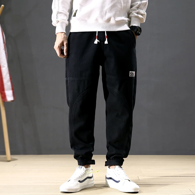 Fashion Streetwear Men Jeans Loose Spliced Designer Big Pockets Cargo Pants Harem Jeans Elastic Waist Hip Hop Joggers Jeans Men
Fashion Streetwear Men Jeans Loose Spliced Designer Big Pockets Cargo Pants Harem Jeans Elastic Waist Hip Hop Joggers Jeans Men