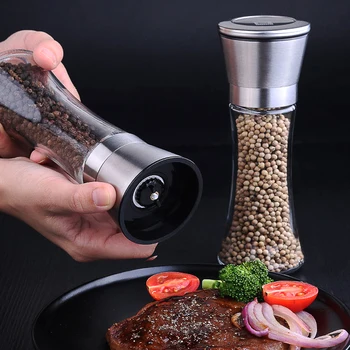 1Pcs Stainless Steel Spice Grinder Manual Salt and Pepper Mill Convenient Salt Spice Mill Grinder Funny Spice & Nut Grinders
1Pcs Stainless Steel Spice Grinder Manual Salt and Pepper Mill Convenient Salt Spice Mill Grinder Funny Spice & Nut Grinders