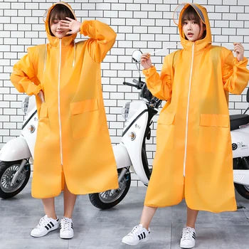 Waterproof Nylon Raincoat Women Plastic Long Overall Ladies Hooded Raincoat Yellow Stylish Impermeable Rainy Coat Women KK60YY 
Waterproof Nylon Raincoat Women Plastic Long Overall Ladies Hooded Raincoat Yellow Stylish Impermeable Rainy Coat Women KK60YY