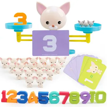 Math Scales for Kids Math Match Game Toys Dog Match Balancing Scale Number Balance Game Kid Educational Addition Subtraction Toy
Math Scales for Kids Math Match Game Toys Dog Match Balancing Scale Number Balance Game Kid Educational Addition Subtraction Toy