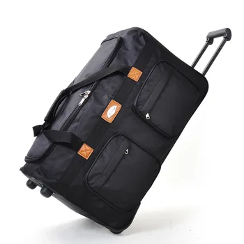 TRAVEL Large Capacity Waterproof Duffle Trolley Bag Folded Oxford Rolling Suitcase Oxford Trunk Checked Hand Luggage Case
TRAVEL Large Capacity Waterproof Duffle Trolley Bag Folded Oxford Rolling Suitcase Oxford Trunk Checked Hand Luggage Case