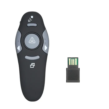 Pointer PPT Clicker 2.4GHz Wireless Powerpoint Presenter Presentation with USB 360° Omnidirectional Control for Meeting
Pointer PPT Clicker 2.4GHz Wireless Powerpoint Presenter Presentation with USB 360° Omnidirectional Control for Meeting
