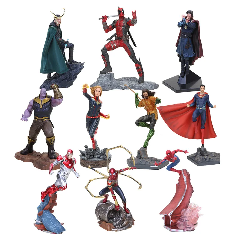 Big Superhero Avengers Spider-man iron man Spider man Loki Thanos deadpool Doctor Strange PVC Action Figures Toy
Big Superhero Avengers Spider-man iron man Spider man Loki Thanos deadpool Doctor Strange PVC Action Figures Toy