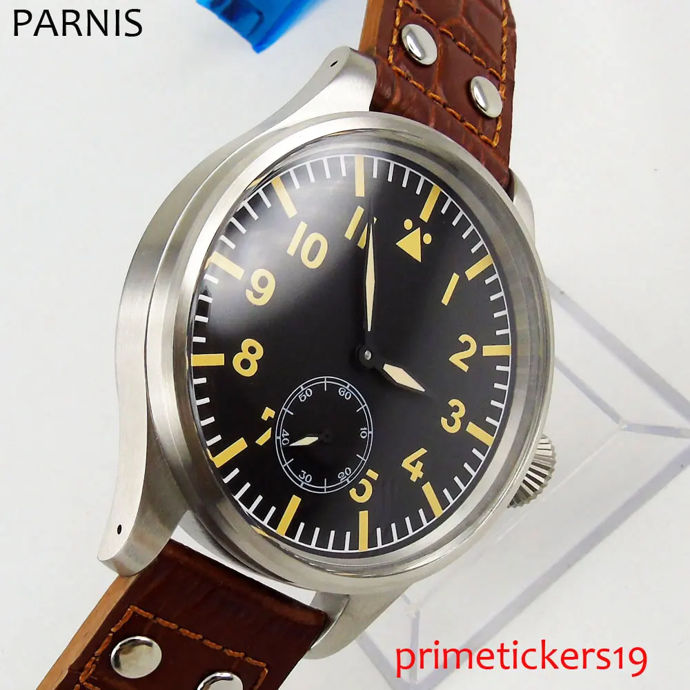 Hand winding mens watch 55mm yellow numbers luminous 6498 movement coffee leather strap
Hand winding mens watch 55mm yellow numbers luminous 6498 movement coffee leather strap