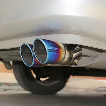 Stainless Steel Car Rear Dual-Exhaust Pipe Tail Muffler Tip Throat Blue Tailpipe
Stainless Steel Car Rear Dual-Exhaust Pipe Tail Muffler Tip Throat Blue Tailpipe