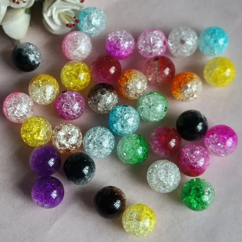 Sale 50 Pieces/bag Mix Crackle Round Glass Beads Fit Women Bracelet & Necklace Jewelry DIY Crystal Spacer Loose Beads Findings
Sale 50 Pieces/bag Mix Crackle Round Glass Beads Fit Women Bracelet & Necklace Jewelry DIY Crystal Spacer Loose Beads Findings