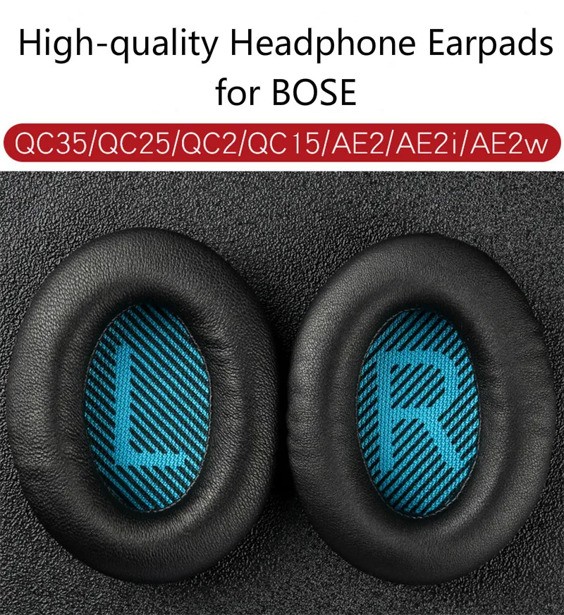 Sheepskin Headset Foam Cusion Replacement for BOSE QC35 QC25 QC15 AE2 Genuine Leather Headphone Earpads Lambskin Sponge Cover Sheepskin Headset Foam Cusion Replacement for BOSE QC35 QC25 QC15 AE2 Genuine Leather Headphone Earpads Lambskin Sponge Cover