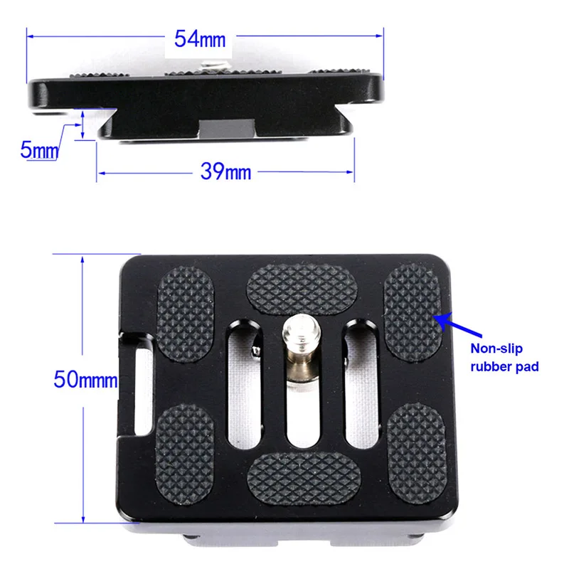 Black Metal Universal Quick Release Plate Tripod Head for SLR Camera Photography JHP-Best
Black Metal Universal Quick Release Plate Tripod Head for SLR Camera Photography JHP-Best
