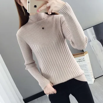new style of foreign style knitting bottoming shirt in autumn and winter 2020 slim fit Pullover Korean long sleeve top
new style of foreign style knitting bottoming shirt in autumn and winter 2020 slim fit Pullover Korean long sleeve top