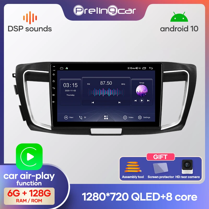 Prelingcar Android 10 0 без DVD 2 Din Автомобильный Радио Мультимедиа Видео плеер навигация GPS