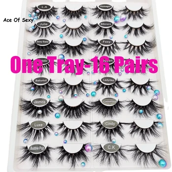 16Pairs 25MM Dramatic Long Lashes 3D Mink Hair False Eyelashes Thick Crisscross Wispies Fluffy Eyelash Extension Makeup Tools
16Pairs 25MM Dramatic Long Lashes 3D Mink Hair False Eyelashes Thick Crisscross Wispies Fluffy Eyelash Extension Makeup Tools