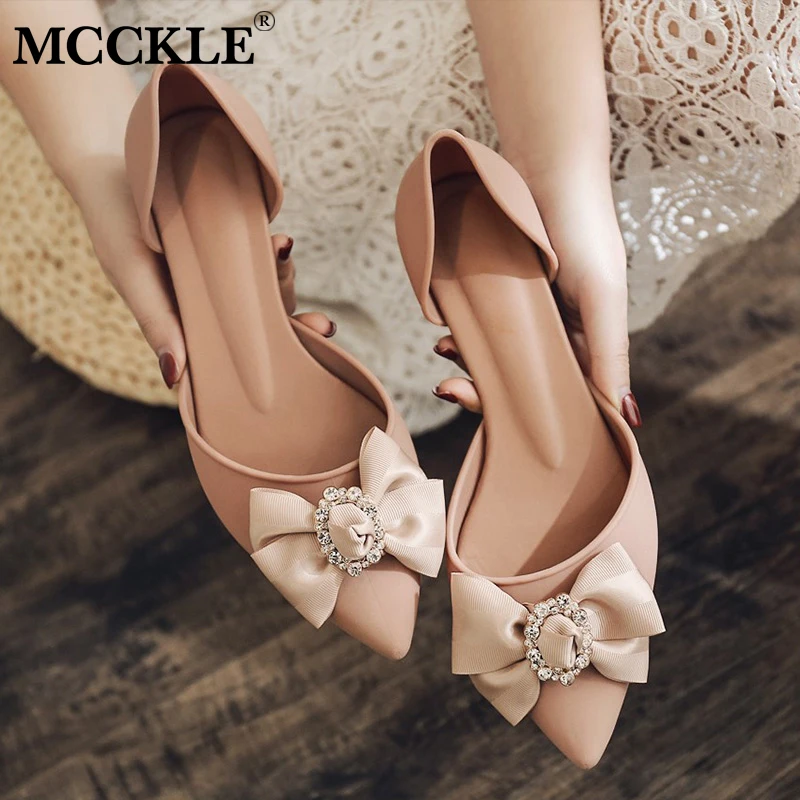 MCCKLE Summer Pumps Elegant Bowtie Women's Ladies Women Pointed Toe Woman Thick Heels Female 2020 Fashion Crystal Jelly Shoes
MCCKLE Summer Pumps Elegant Bowtie Women's Ladies Women Pointed Toe Woman Thick Heels Female 2020 Fashion Crystal Jelly Shoes