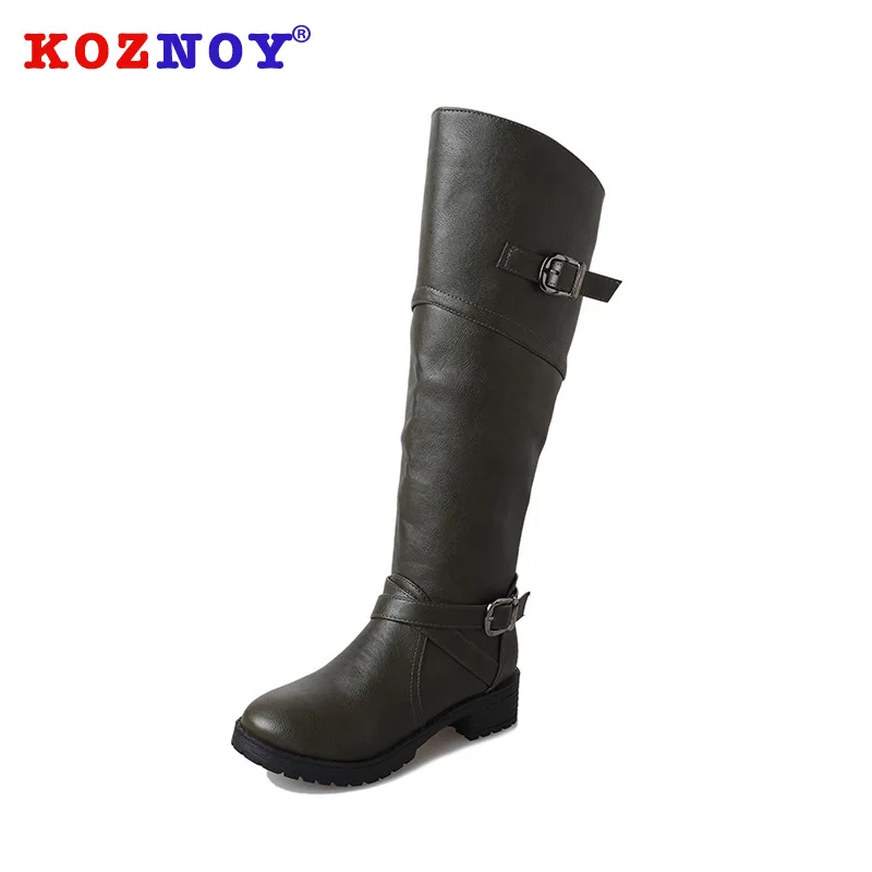 Koznoy Women Boots Large Size New Round Head Dropshipping Fashion Buckle Double Button Side Zipper Flat Bottom Women Boots
Koznoy Women Boots Large Size New Round Head Dropshipping Fashion Buckle Double Button Side Zipper Flat Bottom Women Boots