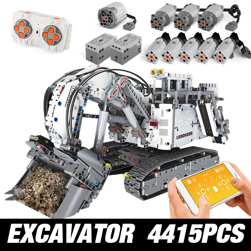 Presell DHL Technic Toys Liebherr Excavator R9800 Mk II Car Motor Power Mobile Crane Building Blocks Bricks Compatible 42100
Presell DHL Technic Toys Liebherr Excavator R9800 Mk II Car Motor Power Mobile Crane Building Blocks Bricks Compatible 42100