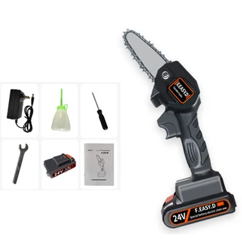 Mini Electric Saw Chainsaw 24V For Woodworking Garden Tools With Batterys Brushless Chain Saws Wood Cutters
Mini Electric Saw Chainsaw 24V For Woodworking Garden Tools With Batterys Brushless Chain Saws Wood Cutters