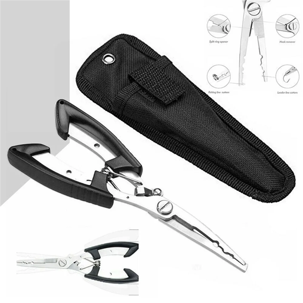 Multifunctional Fishing Pliers Scissors Thread Cutter Bait Hook Fishing Clip Accessory Tool
Multifunctional Fishing Pliers Scissors Thread Cutter Bait Hook Fishing Clip Accessory Tool