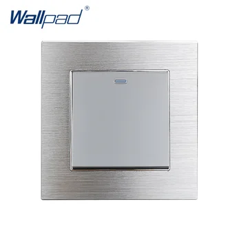 New Arrival 1 Gang 1 Way Wallpad Luxury Wall Light Switch Grey Aluminum Alloy Panel Push Button Switches Interrupteur
New Arrival 1 Gang 1 Way Wallpad Luxury Wall Light Switch Grey Aluminum Alloy Panel Push Button Switches Interrupteur