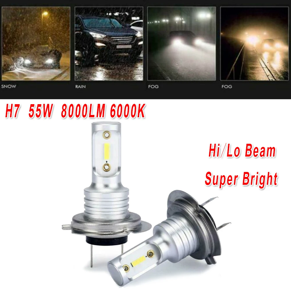 2PCS for car H7 led light 6000K 55W 8000LM auto headlight HI/Lo BEAM SUPER BRIGHT FOR BMWE39E60E90 CAR LED LAMP car Accessories
2PCS for car H7 led light 6000K 55W 8000LM auto headlight HI/Lo BEAM SUPER BRIGHT FOR BMWE39E60E90 CAR LED LAMP car Accessories