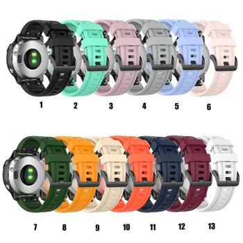 

26 22 20MM Watchband for Garmin Fenix 5 6 6 pro 6X 5X 5X plus 5S 3 3 HR Watch Quick Release Silicone Easyfit Wrist Band Strap