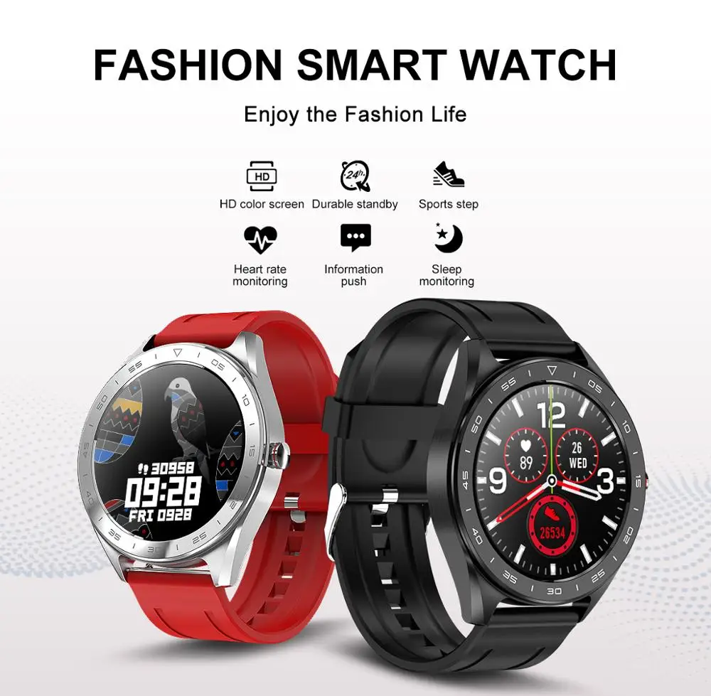 Q30 Sports Smart Watch Belt leather/Silicone Wristband 1.3" Heart Rate Fitness Tracker Call Push Message Waterproof SmartWatch
Q30 Sports Smart Watch Belt leather/Silicone Wristband 1.3" Heart Rate Fitness Tracker Call Push Message Waterproof SmartWatch