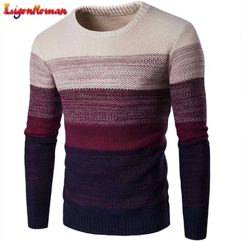 Autumn Men Casual O-Neck Striped Pullovers Slim Fit Sweater Men Long Sleeve Top Male Long Sleeve Patchwork Sweater Thin Clothes
Autumn Men Casual O-Neck Striped Pullovers Slim Fit Sweater Men Long Sleeve Top Male Long Sleeve Patchwork Sweater Thin Clothes