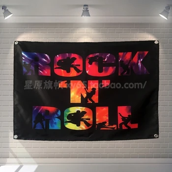 ROCK N' ROLL Large Rock Band Cloth Flag Banners Wall Sticker Bar wine cellar Billiards Hall Studio Theme Wall Hanging Home Decor
ROCK N' ROLL Large Rock Band Cloth Flag Banners Wall Sticker Bar wine cellar Billiards Hall Studio Theme Wall Hanging Home Decor