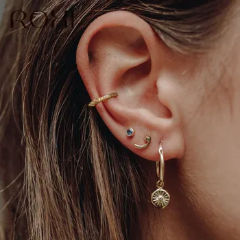 ROXI 925 Sterling Silver Punk Rivet Clip on Earrings Crystal Ear Cuff Non Pierced Earrings for Women Jewelry Earcuff Ear Wrap
ROXI 925 Sterling Silver Punk Rivet Clip on Earrings Crystal Ear Cuff Non Pierced Earrings for Women Jewelry Earcuff Ear Wrap