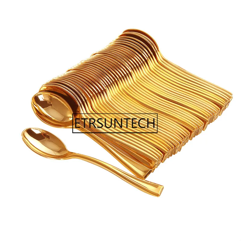 1000pcs 3.9" Plastic Disposable Mini Gold Silver Spoon 10CM Cake Tasting Dessert Pudding Spoon For Wedding Party Suplies
1000pcs 3.9" Plastic Disposable Mini Gold Silver Spoon 10CM Cake Tasting Dessert Pudding Spoon For Wedding Party Suplies