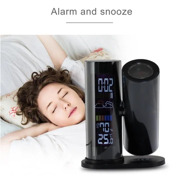 LED Creative Projection Clock 360 Rotating Indoor Thermometer Hygrometer Household Multifunctional Electronic Clock
LED Creative Projection Clock 360 Rotating Indoor Thermometer Hygrometer Household Multifunctional Electronic Clock