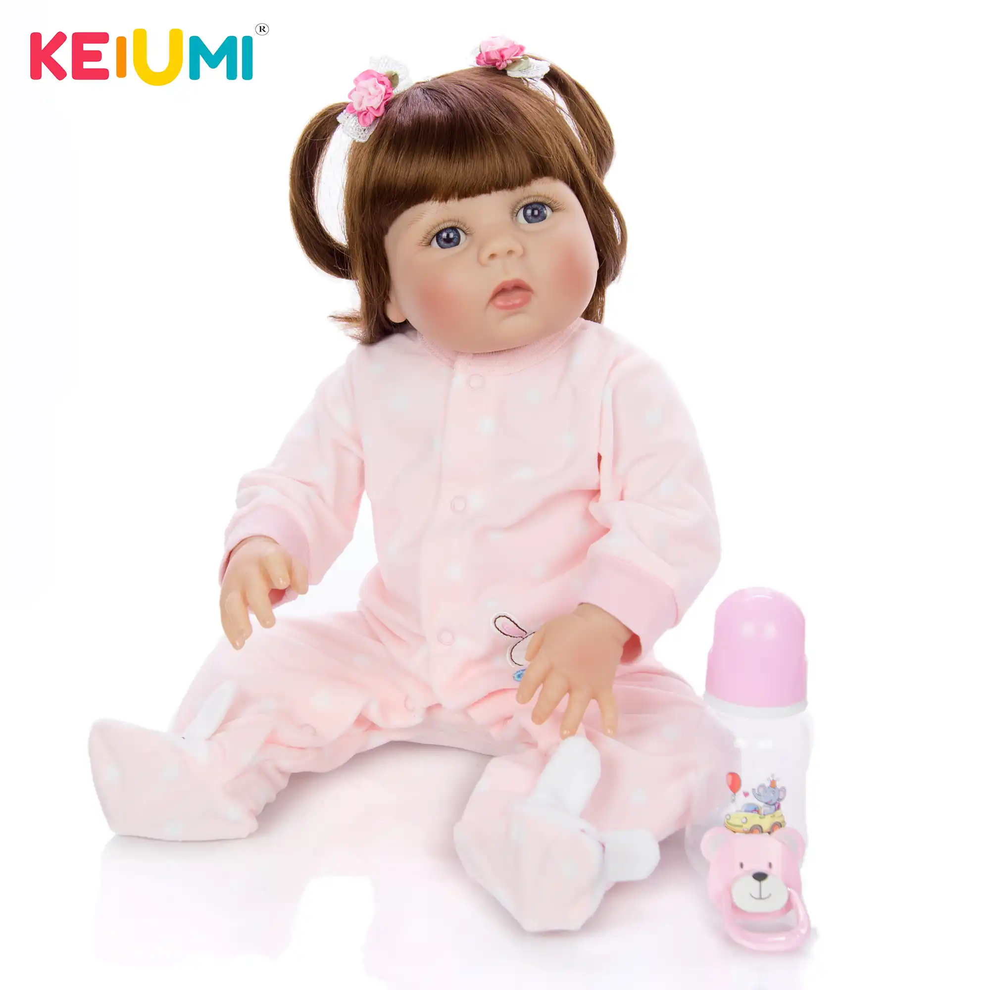 full silicone vinyl body lovely bebe newborn doll toy for girl