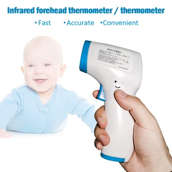 Forehead Thermometer Infrared Non-contact Fast Measurement Thermometer Gun Automatic Shutdown Backlight Display 32.0℃~42.9℃
Forehead Thermometer Infrared Non-contact Fast Measurement Thermometer Gun Automatic Shutdown Backlight Display 32.0℃~42.9℃