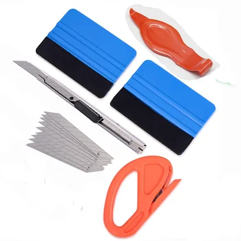 Vinyl Wrap Microfiber Felt Stick Squeegee Safety Paper Cutter Knife Set Car Sticker Film Wrapping Tool Auto Window Tint
Vinyl Wrap Microfiber Felt Stick Squeegee Safety Paper Cutter Knife Set Car Sticker Film Wrapping Tool Auto Window Tint