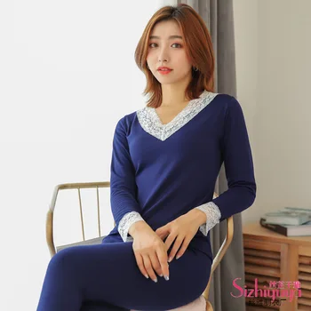Thin Autumn New Products Autumn Home Clothes Trousers Warm Pajamas Set Slim Simple Household Sleepwear Loungewear 
Thin Autumn New Products Autumn Home Clothes Trousers Warm Pajamas Set Slim Simple Household Sleepwear Loungewear