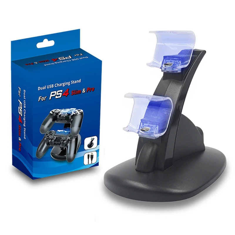 PS4 Game Micro USB Charger Dock Joystick Handle Charging Station for PlayStation 4 Dualshock4 Controller Charger Stand
PS4 Game Micro USB Charger Dock Joystick Handle Charging Station for PlayStation 4 Dualshock4 Controller Charger Stand