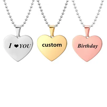 Custom name year number design necklace stainless steel heart-shaped carved name date gold silver color necklace for women men
Custom name year number design necklace stainless steel heart-shaped carved name date gold silver color necklace for women men