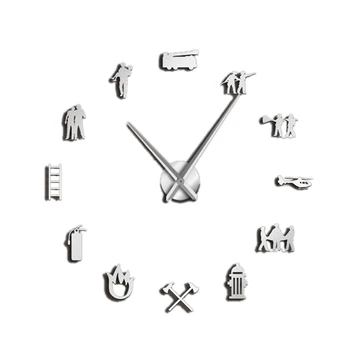 Firefighter Love Diy Giant Wall Clock Fire Department Office Big Clock Watch Firefighting Rescue Volunteer Axe Hydrant Equipment
Firefighter Love Diy Giant Wall Clock Fire Department Office Big Clock Watch Firefighting Rescue Volunteer Axe Hydrant Equipment