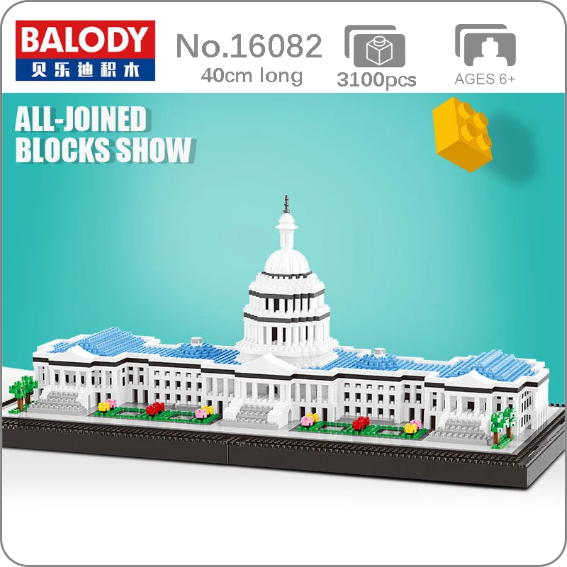 Balody World Famous Architecture Capitol Building Blocks 3D Model Bricks DIY Mini Diamond Blocks Building Toy for Children Boys
Balody World Famous Architecture Capitol Building Blocks 3D Model Bricks DIY Mini Diamond Blocks Building Toy for Children Boys