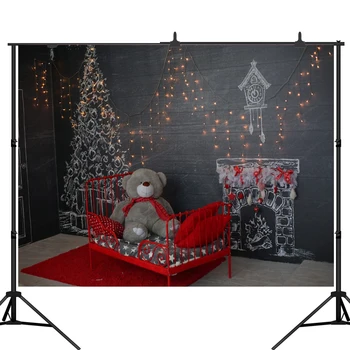 Lyavshi Christmas tree Bear Toy Grey wooden wall Baby Photography Backgrounds Photographic Backdrops For Photo Studio
Lyavshi Christmas tree Bear Toy Grey wooden wall Baby Photography Backgrounds Photographic Backdrops For Photo Studio