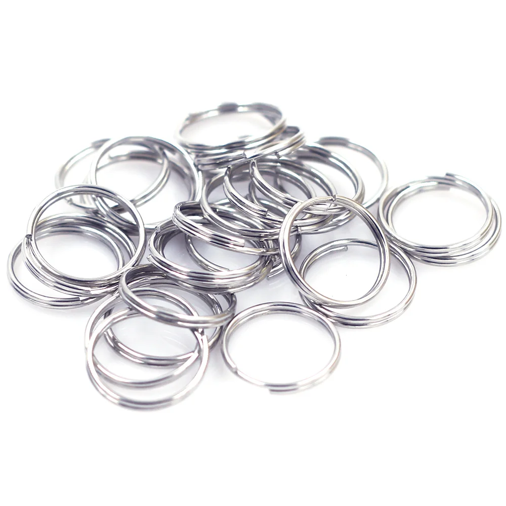 100Pcs Double Loops Split Rings Round Silver Tone For Charms Necklaces Jewelry DIY Findings 16mm(5/8")Dia. 
100Pcs Double Loops Split Rings Round Silver Tone For Charms Necklaces Jewelry DIY Findings 16mm(5/8")Dia.