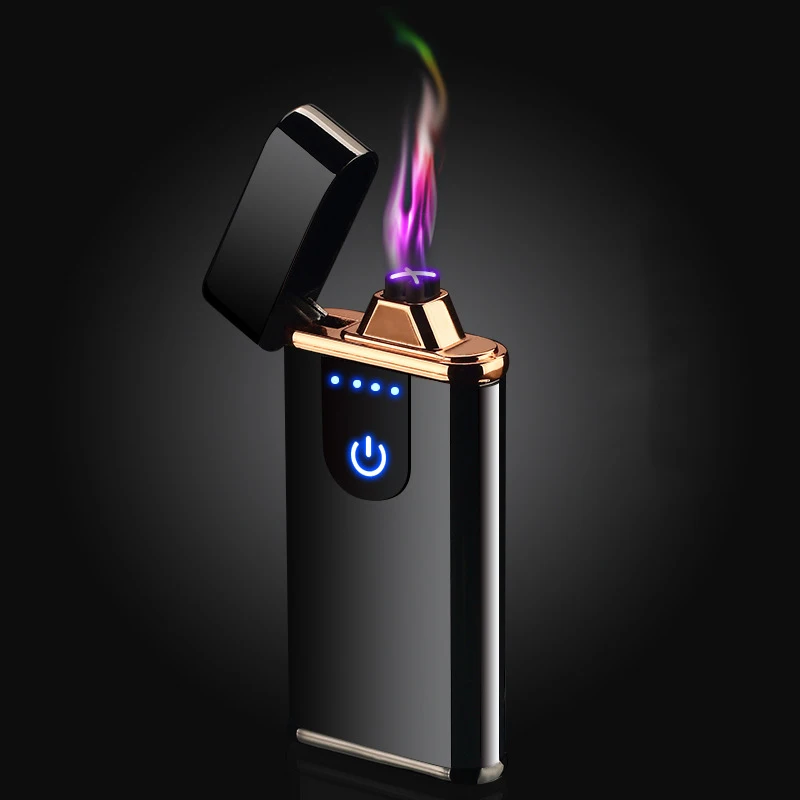The New PVD Technology Fingerprint Sensor Lighter Dual Arc Windproof and Flameless Charging USB Dual Arc Alloy Metal Lighter
The New PVD Technology Fingerprint Sensor Lighter Dual Arc Windproof and Flameless Charging USB Dual Arc Alloy Metal Lighter