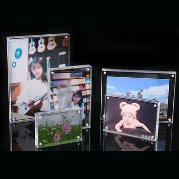 1PCS Double-faced Clear Crystal Photo Frame Desk Set Acrylic Magnet Picture Parts Use Photo Picture Frame
1PCS Double-faced Clear Crystal Photo Frame Desk Set Acrylic Magnet Picture Parts Use Photo Picture Frame