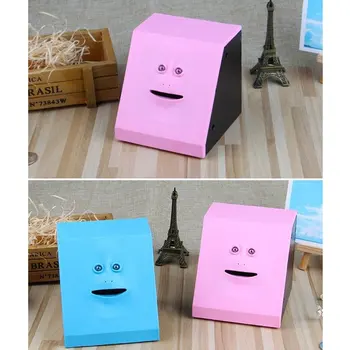 Plastic Face Bank Human Face Smart Sensor Piggy Bank Electric Coin Can Eat Money Face Piggy Bank Store Coins 
Plastic Face Bank Human Face Smart Sensor Piggy Bank Electric Coin Can Eat Money Face Piggy Bank Store Coins