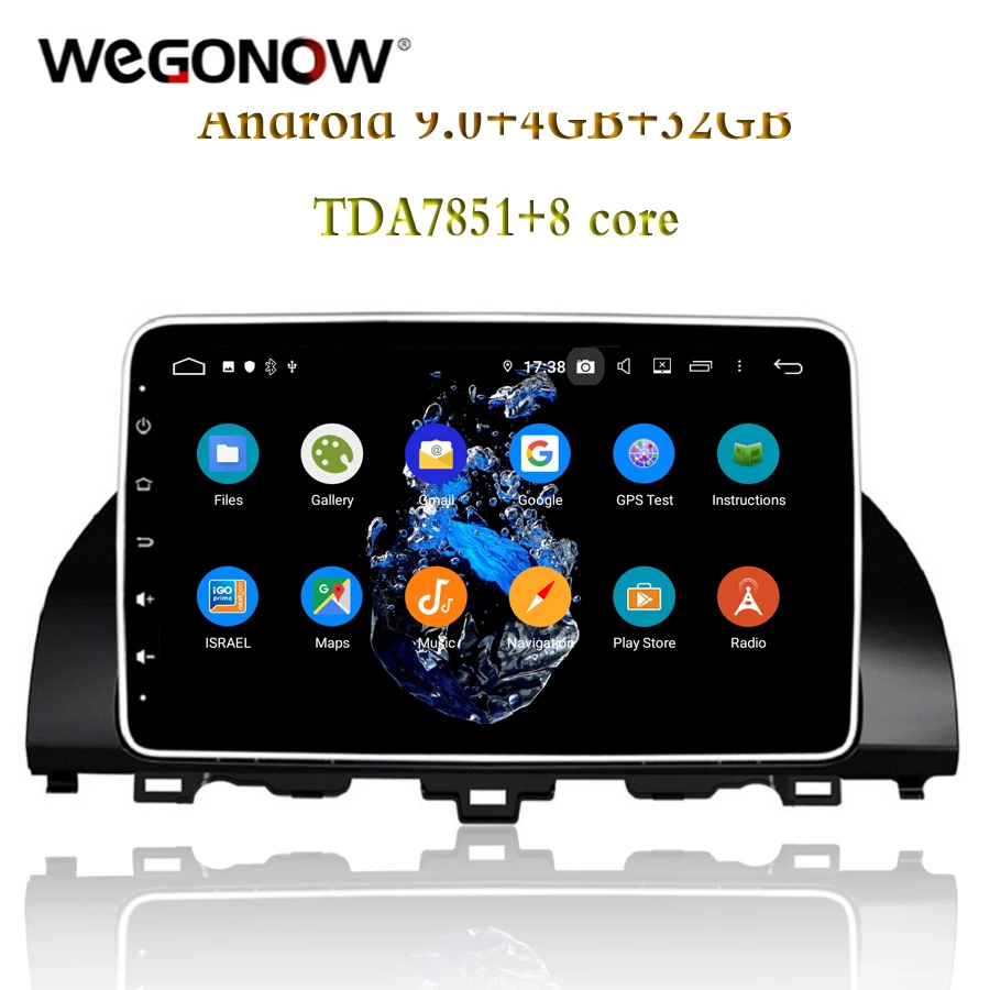 IPS DSP 10 1 "Android 9 0 4 Гб + 32 ГБ 8-ядерный автомобильный DVD-плеер GPS-навигация аудио