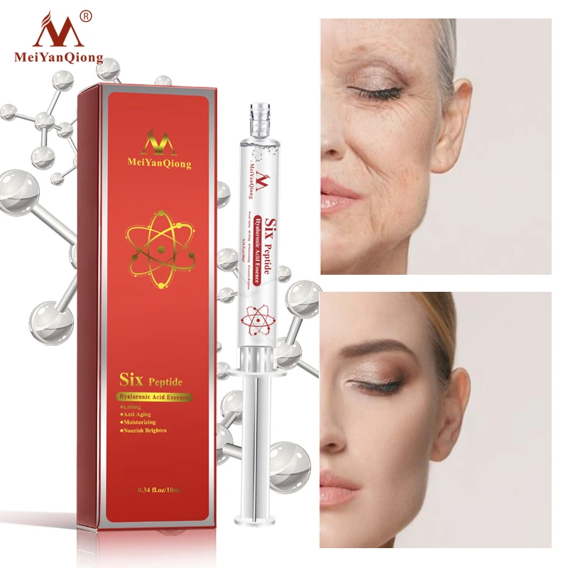 MeiYanQiong Six Peptide Hyaluronic Acid Serum Anti Aging Wrinkle Moisturizing Essence Shrink Pore Brighten Improve Dry Skin Care
MeiYanQiong Six Peptide Hyaluronic Acid Serum Anti Aging Wrinkle Moisturizing Essence Shrink Pore Brighten Improve Dry Skin Care