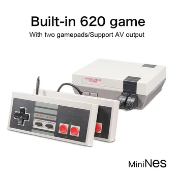 Retro Mini TV Game Console 8bit AV Output Handheld Built-in 620 Classic Games with Dual Gamepads for Accompanying Your Family
Retro Mini TV Game Console 8bit AV Output Handheld Built-in 620 Classic Games with Dual Gamepads for Accompanying Your Family