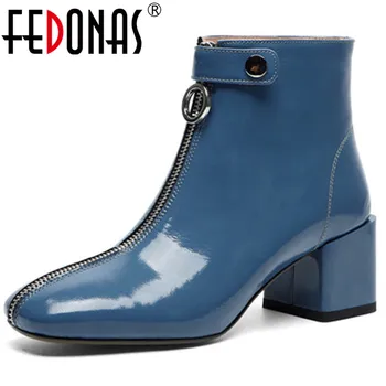 FEDONAS Ankle Boots Women Autumn Winter Front Zipper Short Boots Women Square Toe Basic Shoes Woman Patent Chelsea Short Boots
FEDONAS Ankle Boots Women Autumn Winter Front Zipper Short Boots Women Square Toe Basic Shoes Woman Patent Chelsea Short Boots