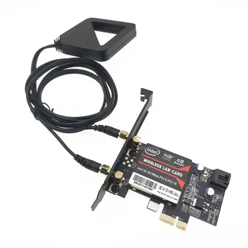 With External Antenna Dual Band Desktop PCI-E Intel 8265AC 8260AC 802.11ac 2.4G/5Ghz Bluetooth 4.0 Desktop Card
With External Antenna Dual Band Desktop PCI-E Intel 8265AC 8260AC 802.11ac 2.4G/5Ghz Bluetooth 4.0 Desktop Card