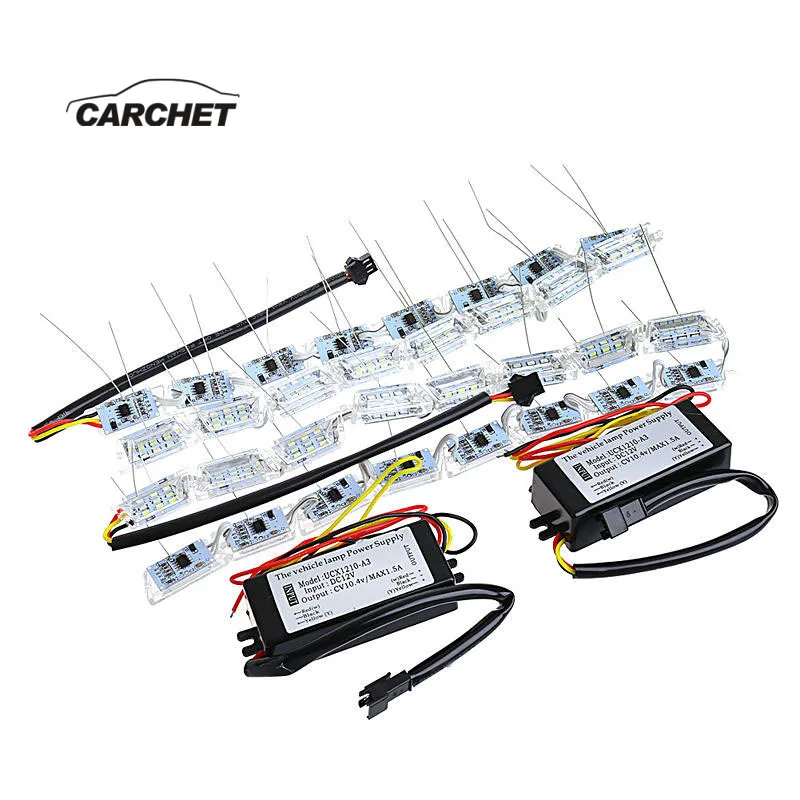 CARCHET 2pcs Car Light Turn Signal + Daily Light White To Yellow Car Atmosphere Lamps LED Auto Race Horse Crystal Tear Eye Lamp
CARCHET 2pcs Car Light Turn Signal + Daily Light White To Yellow Car Atmosphere Lamps LED Auto Race Horse Crystal Tear Eye Lamp