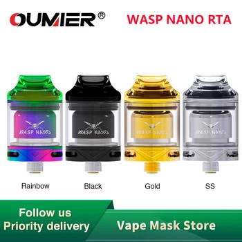 Original OUMIER WASP NANO RTA 2ml Capacity 23mm Atomizer W/ Top Refill Design & PCTG Drip Tip E-cig Vape Tank VS WASP NANO RDTA
Original OUMIER WASP NANO RTA 2ml Capacity 23mm Atomizer W/ Top Refill Design & PCTG Drip Tip E-cig Vape Tank VS WASP NANO RDTA