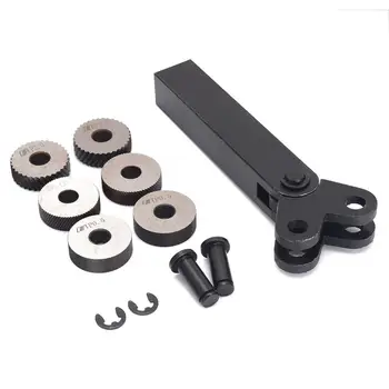 Dual Wheel Knurling Tool Kit 7pcs 0.5mm 1mm 2mm Wheel Linear Pitch Knurl Set Steel Lathe Cutter Wheel Knurling Tool Set
Dual Wheel Knurling Tool Kit 7pcs 0.5mm 1mm 2mm Wheel Linear Pitch Knurl Set Steel Lathe Cutter Wheel Knurling Tool Set